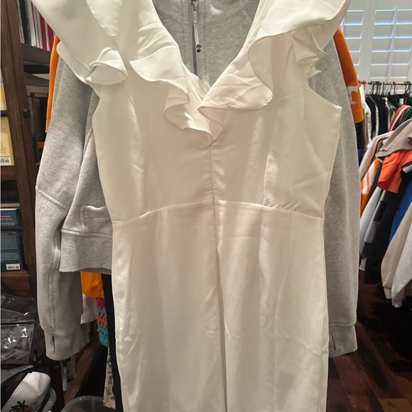 TCEC White Ruffle Mini Dress - Picture 3 of 3